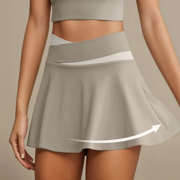 Summer Tennis Women Fitness High Waist Yoga Running Shorts