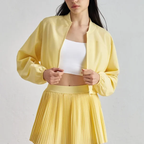 Women's Sports Tennis With Zipper Sun-Proof Cool Quick-Dry Sweatshirt Coats